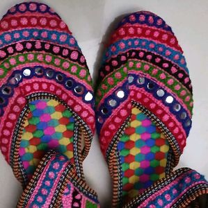 Embroidered Bohemian Style Shoes - New - 39/ UK