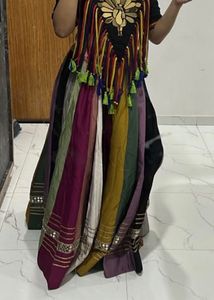 Navaratri multicolour lehenga only