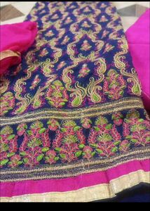 unstitched Ethnic Kurta Set with Dupatta