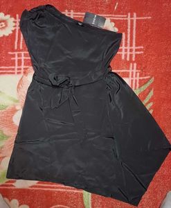 Shein Party Mini Length One Shoulder Neck Sleevele