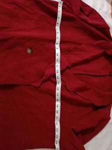Red Double-Breasted Blazer