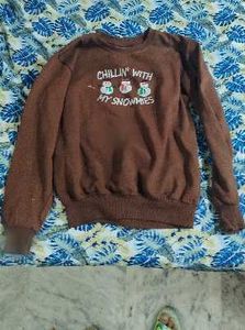 Brown "Chillin with My Snowmies" Sweatshirt
