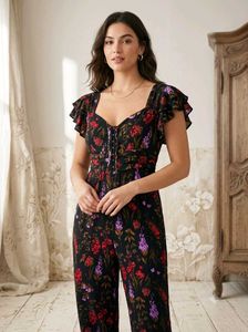 Floral Print Jumpsuit