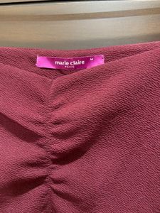 Burgundy Sweetheart Top
