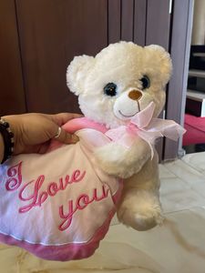 Cute Teddy Bear with "I Love You" Design