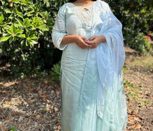 Elegant Light Blue Kurta Set