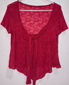 SAVANA Front Bow Sash Versatile Top