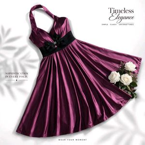 sale 🍁Elegant Halter Neck Party Dress
