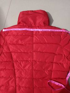 Imported Red Puffer Jacket For Women's