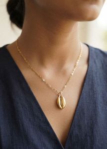 Anti Tarnish Gold Cowrie Shell Necklace
