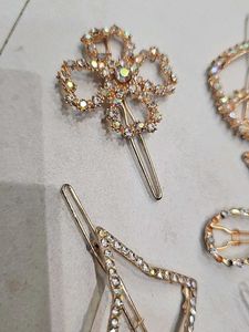 Premium Rhinestone Hair Clips Collection
