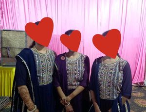Elegant Navy Blue  lehnga kurti Navratri
