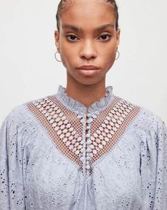 AllSaints Gen Broderie long sleeve dress