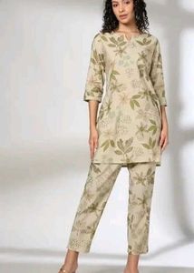 Floral Print Kurta Set