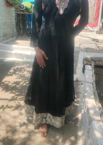 🖤 Elegant Black Anarkali