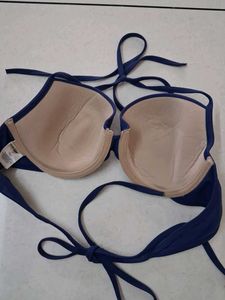 L Navy Blue Bikini Top