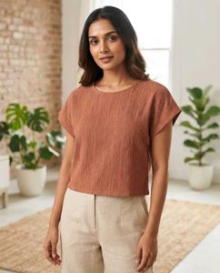 Women's Textured Peach Top