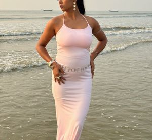 Elegant Pink🌸👛Maxi Dress