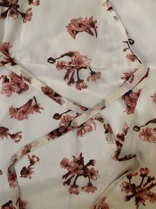 Floral Wrap Midi Dress