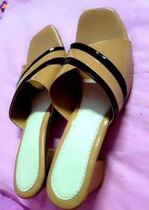 Tan Heeled Sandals
