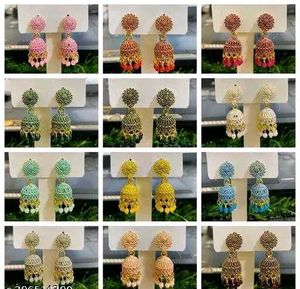 12 set of Trending oxidized jhumkas