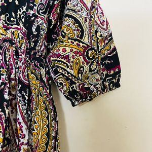 Boho Paisley Print Dress 🥰
