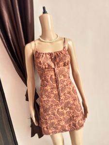 Boho Paisley Print Mini Dress