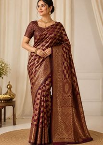 Elegant Jacquard Silk Saree