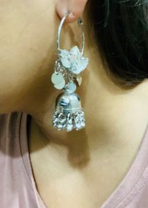 Sparkling Silver Earrings