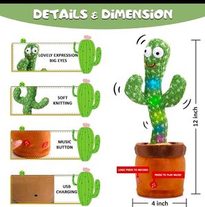 Cactus Talking &amp; Dancing Toys 🧸