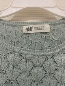 H&amp;M Pullover In Cyan Color
