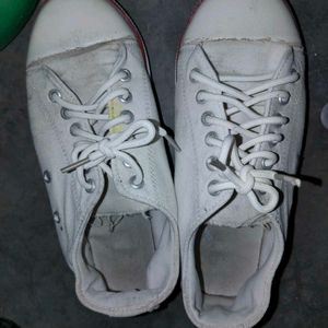 Classic White Canvas Sneakers