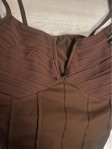brown corset cotton
