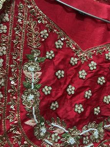 Elegant Red &amp; Gold Ethnic Suit