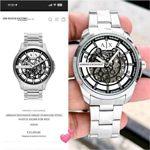 Armani Exchange Automatic Skeleton Watch