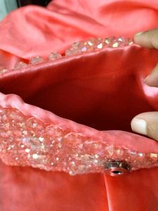 Beaded Flower Shoulder Bag