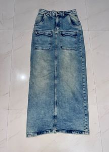 Denim Maxi Skirt