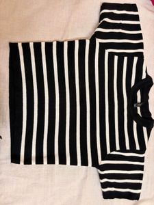 Black & White Striped Top