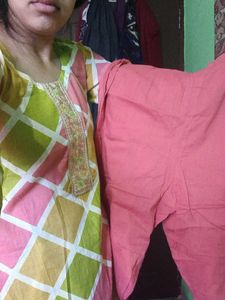 Cotton Kurta Set with Dupatta