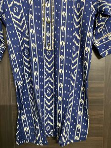 New Blue Printed Kurta ☀️💛💙🌀