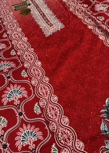 Unstiched Red  suit