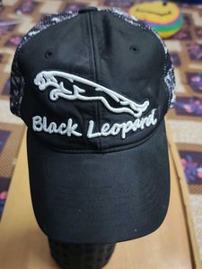 Black Leopard Cap