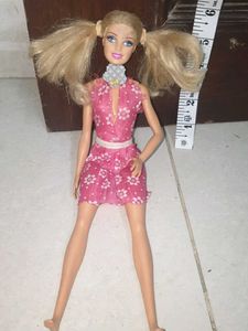 Barbie Doll with Pink Floral Dress