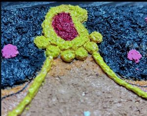 Tissue Hand-painted Radha Art 🖼️