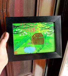 "Home in The Woods"🌲Framed Painting