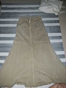 Long Tan Maxi Skirt