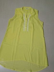 Yellow Sleeveless Top