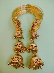 Oxidised Golden Bracelet For Girls