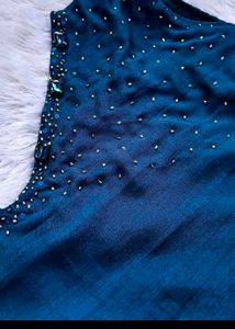 Elegant Navy Sleeveless Dress