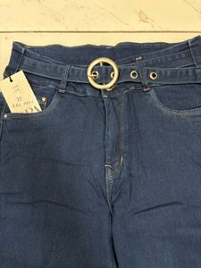Belted Wide Leg Jeans